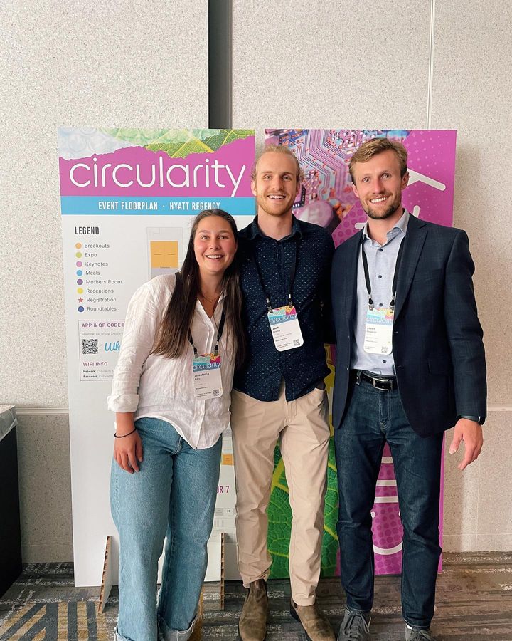 Reusables Co-founders at circularity23 event